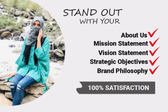 write a mission and vision statement for your bussiness