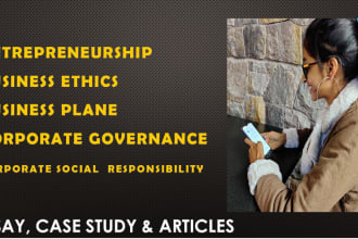 do entrepreneurship essay, csr, ethics and business plane