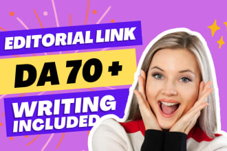 secure editorial link with moz da 50 or higher