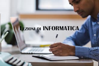 do computer lessons in italian
