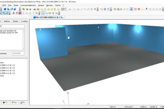 do lighting calculation using dialux