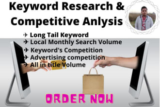 do keyword research and competitor analysis for your niche