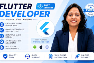 develop a cross platform flutter app for ios and android