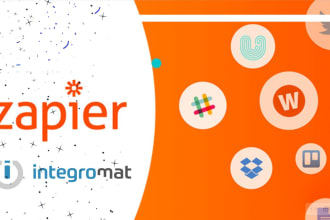 automate your process using zapier and integromat