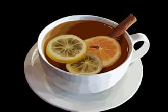 draw a realistic still life art or an interior