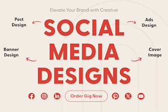 design ad creatives, post designs and banners