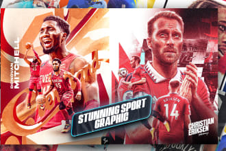 make stunning sports  poster, wallpaper, committed graphic