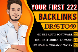 build DR 95 to 99 high quality white hat dofollow backlinks