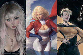 design and illustrate realistic characters
