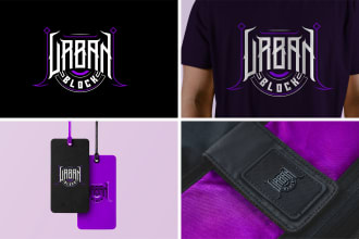 design minimalist monogram and urban clothing brand logo