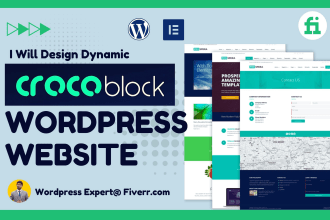 build dynamic wordpress website by crocoblock jet engine, elementor