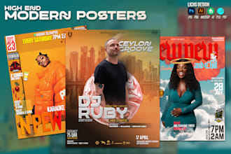 stunning modern flyers and custom designs for any event or business