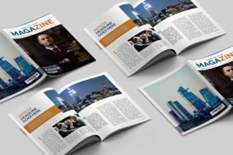 design luxury magazine pages, layout or catalog