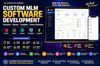 design and develop MLM website and mobile app