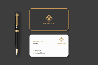 do stunning business card, stylish name card, visiting card design