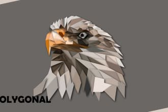 do unique polygonal and geometric logo