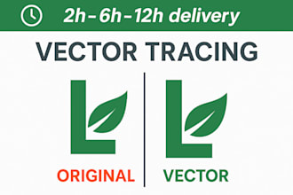 do vector tracing, convert image to vector, vector logo, vector conversions