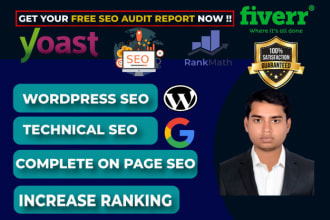 wordpress yoast on  page SEO and index technical  optimization