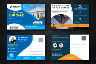 design perfect postcard design, eddm postcard within 4 hrs