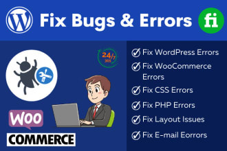 fix your wordpress bugs and errors within few hours