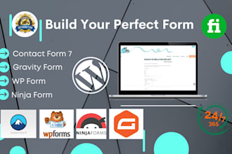 create or fix wordpress gravity form, contact form 7, ninja, wp form