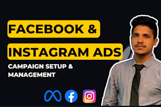 setup facebook and instagram ads for sales