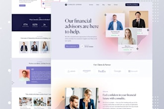build financial advisor website, business finance coach, consulting website