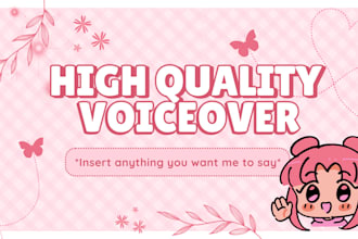 voiceover anything, anime, cartoons, videogames, commercials