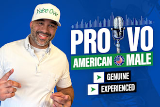 record a natural american male voice over