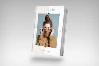transform 5 of your designs into an awsome 3d book mockup