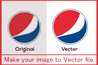 make your logo or image to vector file with high resolution