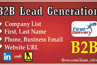 do linkedin b2b lead generation and prospect list building