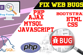 timely fix errors in php,mysql, javascript,ajax and css