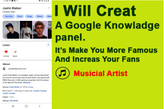 creat a google knowladge panel