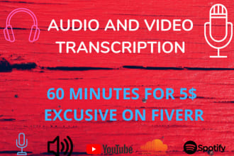 transcribe your youtube video and podcasts in 24 hours