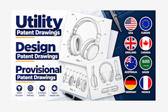 create patent drawings and design drawings