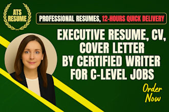 edit, rewrite executive CV, resume, cover letter, linkedin