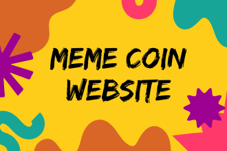 create a crypto website, meme coin and token web design