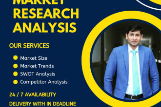 do market research, swot, competitor analysis and industry profiling