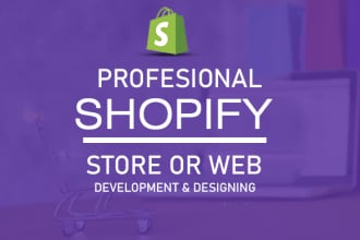 design lucrative and advanced shopify store or shopify website design