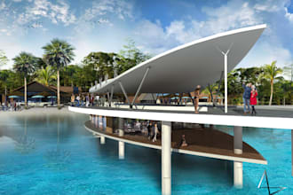 do 3d modern architectural design by interior exterior