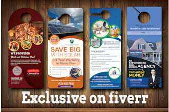 do perfect door hanger design within 24 hours