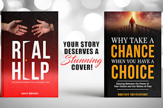 do minimalist book cover design and ebook cover