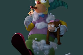 model any character in blender for games unity nfts products