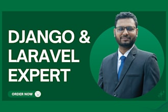 develop full stack web app using django, php laravel, html css and javascript