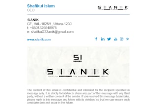 email signature design and setup