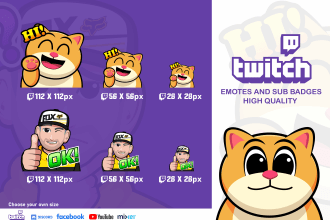 create custom twitch emotes,sub badges