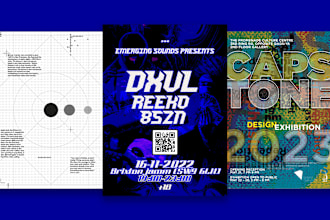 create a professional editorial typography poster design