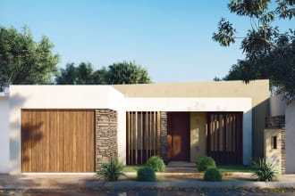 do realistic 3d rendering of your interior, exterior proyect