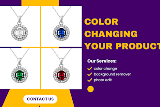 professional photo color change and high quality editing
